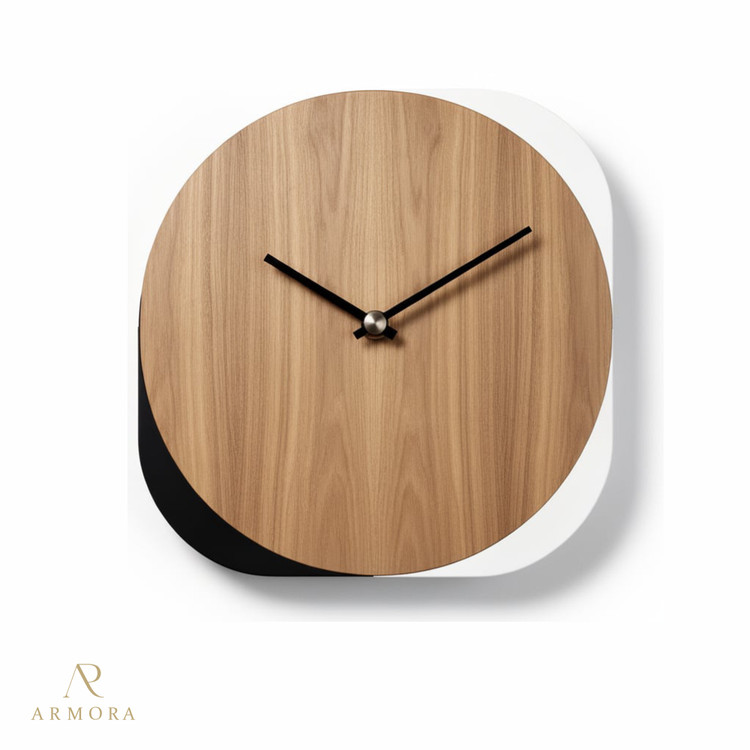 ساعت دیواری مدرن چوبی مدل Armora-002