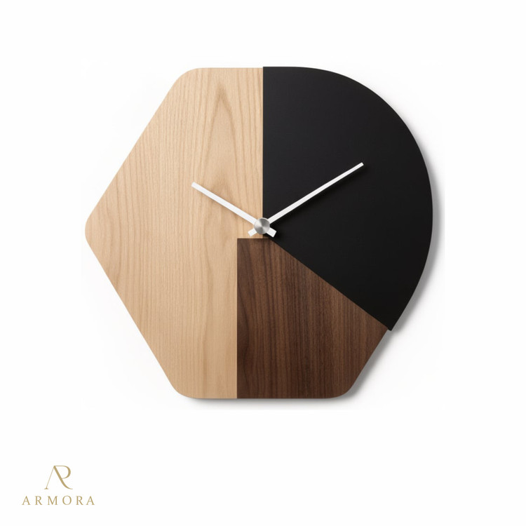 ساعت دیواری مدرن چوبی مدل Armora-003