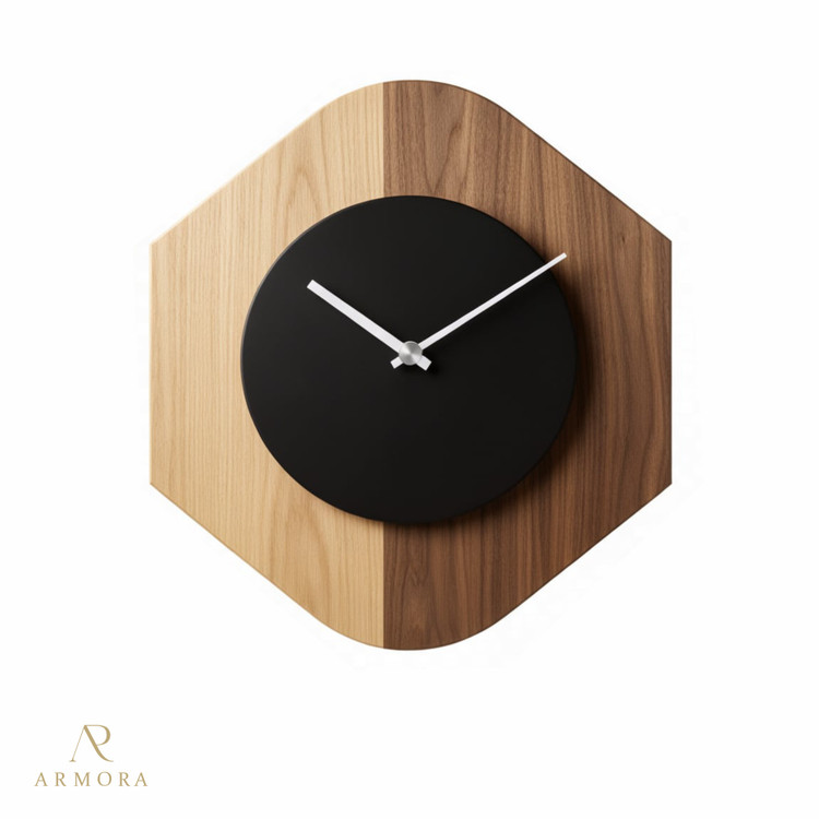 ساعت دیواری مدرن چوبی مدل Armora-005