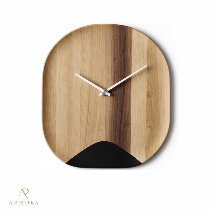 ساعت دیواری مدرن چوبی مدل Armora-009