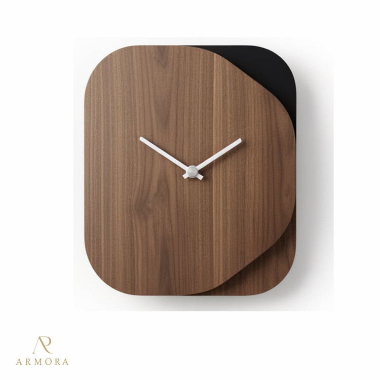 ساعت دیواری مدرن چوبی مدل Armora-018