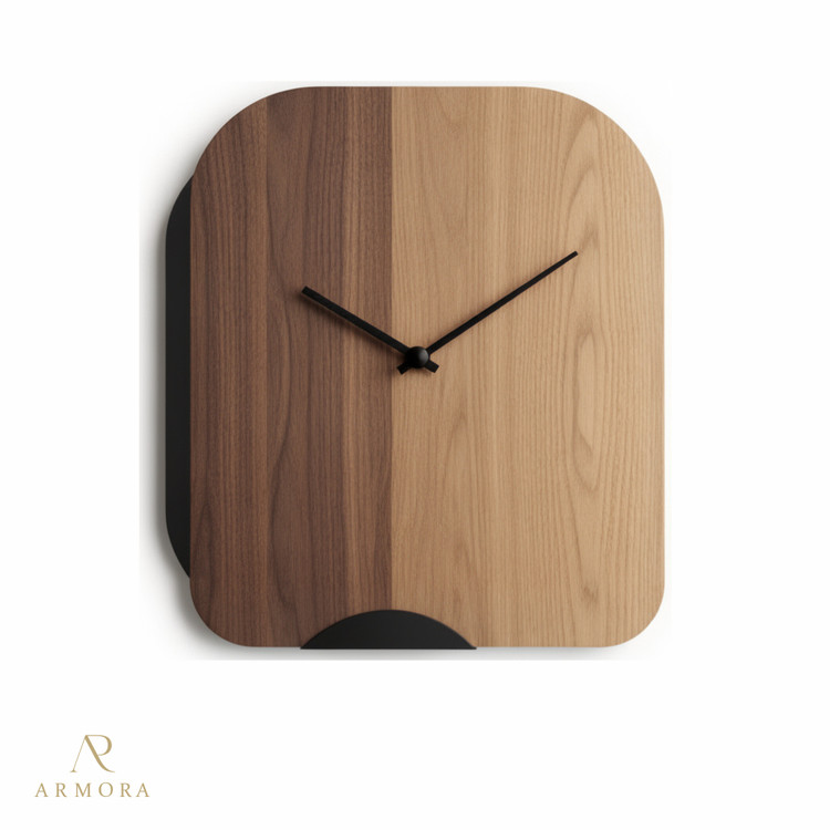 ساعت دیواری مدرن چوبی مدل Armora-020