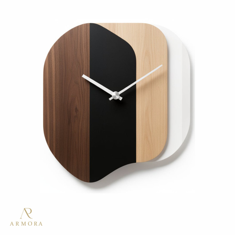 ساعت دیواری مدرن چوبی مدل Armora-023